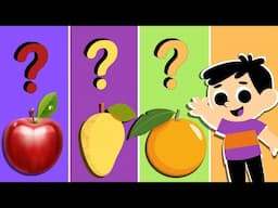 Guess the Fruit Names - Fruits Names For Toddlers - Fruits Name Quiz for Kids - LaLa kids how