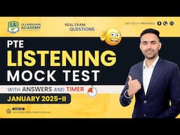 PTE Listening Full Mock Test with Answers | January 2025-II | Language Academy PTE NAATI & IELTS