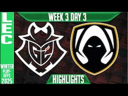 G2 vs TH Highlights | LEC Winter Playoffs BO1 W3D3 2025 | G2 Esports vs Team Heretics