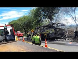 CONFLAGRACIÓN CONSUMIÓ RAPIDO TOLIMA EN EL CRUCE DE LA VICTORIA EN CALDAS .