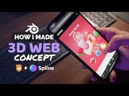 Making 3D Website with Blender, Spline and Framer - Process Timelapse