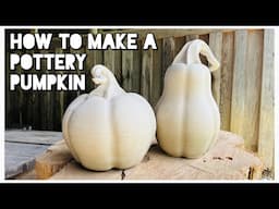 How To Make A Pottery Pumpkin