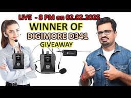 Winner for Giveaway of DIGIMORE  D341 Wireless Headset Mic | GIVEAWAY for Singing