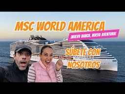 🚢 ¡PRIMERA MIRADA al NUEVO MSC World America! 😍 ¡Únete a su Gran Estreno! 🌎✨ #msc #cruceros