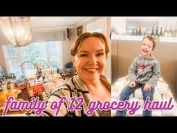 Large Family of 12 Grocery Haul || Costco and Aldi Groceries for a Week