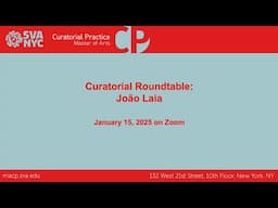 The Curatorial Roundtable: João Laia (Porto)