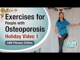 Exercises to Help With Osteoporosis -Weightbearing Workout with Weights |  For Adults 50+ & Seniors