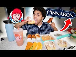 MIX & MATCH MUKBANG : TRIPLE DIPPER, CINNABON, TACOBELL, & WENDYS!!!