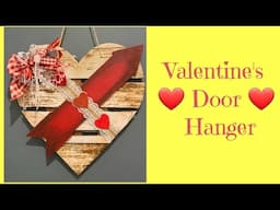 Dollar Tree Valentine's Heart Door Hanger