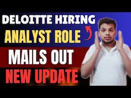 Deloitte Analyst Hiring Process Mail | Survey Link | Deloitte Analyst Hiring Opportunity for fresher