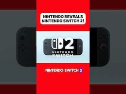 IT'S HERE! Nintendo Officially Reveals the Nintendo Switch 2! 🤩🤩 #nintendoswitch2 #shorts