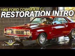 🔧 1969 Ford Cobra 428 Restoration Intro at V8 Speed and Resto Shop