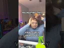 Recreating a VIRAL curly hairstyle!!!