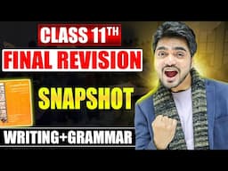 Class 11th | Snapshot One Shot Revision | Writing | Grammar | Dear Sir