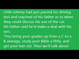 #jokes  .. Little Johnny Had Passed His Driving Test.