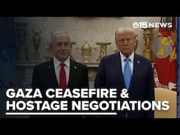 President Donald Trump and Israeli Prime Minister Benjamin Netanyahu hold a meeting in White House