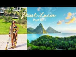 SAINT LUCIA VLOG PART 2 | 30TH BIRTHDAY SPA + YACHT + TIKTOK SHENANIGANS!