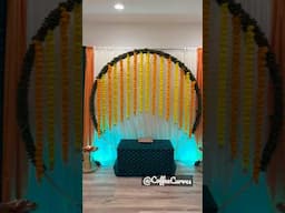 Backdrop setup for house warming! #decoration #housewarmingdecor  #seattle #indiandecoration