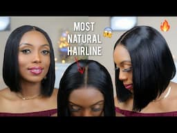  🔥BEST AFFORDABLE BOB WIG FOR BEGINNERS 😱| NO GLUE | EASY PRE CUT CLOSURE WIG TUTORIAL| ASTERIA HAIR