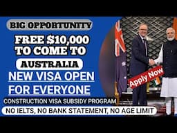 Australia Free Work Visa 2023|Australia Work Permit Visa 2023 Without IELTS & Bank Statement..