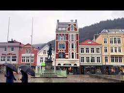 Bergen, Norway. The rainiest city in Europe ☔️ City walk, thoughts on what makes a home.