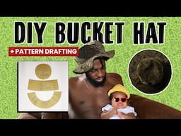 DIY BUCKET HAT: How to cut, sew and draft a pattern for a bucket hat for men, women and children