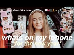 WHAT'S ON MY iPHONE 16 PRO MAX DESERT TITANIUM 🎀 NEW YEARS IOS 18 CUSTOMIZATION FOR SUCCESSFUL 2025