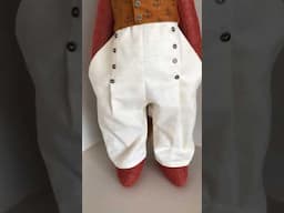 Sewalong now LIVE! Fall front trousers by Lilly Rose Dolls, sewalong video by me! #dollclothes #sew