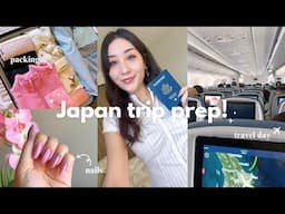 JAPAN TRIP prep vlog!🇯🇵 pack with me, target run, new nails, travel day