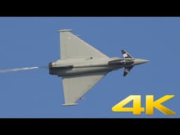 4K | RAF Eurofighter Typhoon air display at Payerne Air Show Air14