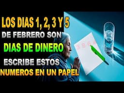 El 1, 2 y 3 de febrero son días de dinero. Escribe estos números en un papel. y MIra que Pasa