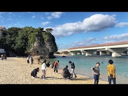 A Walk to the Only Beach in Okinawa City! Exploring Naha