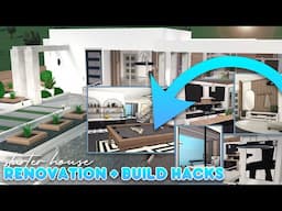 STARTER HOUSE RENOVATION + build hacks | Contempo Court | ROBLOX