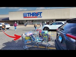 I FILLED MULTIPLE CARTS AT THIS THRIFT STORE! Thrifting and Making Money on Ebay and Amazon FBA!