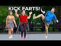 FUNNY Fart Prank in NYC! Kicking Farts into OBLIVION!