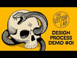 Design Process #01: Snake and Skull Graphic