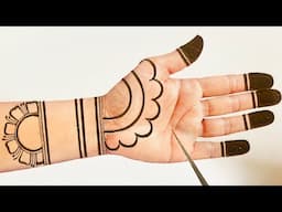 New Simple full hand Mehndi design | Easy front hand Mehndi design |Mehandi ki designs |Bharwa henna