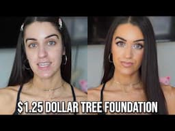 *NEW* DOLLAR TREE JEFREE STAR PRO LUX FOUNDATION REVIEW | BEST $1.25 MAKEUP FIND EVER?!