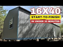 TIME-LAPSE: Watch A Crew Build A 16X40 Tiny House From Start To Finish!