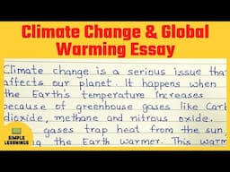 A+ Climate Change Essay in English: Conquer School & IELTS!