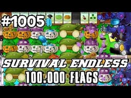 Plants vs Zombies Survival Endless 100000 Flags Part 1005 | 20080 - 20100 Flags