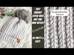 Crochet Brioche Stitch for a Knit Like Cozy Hat Pattern