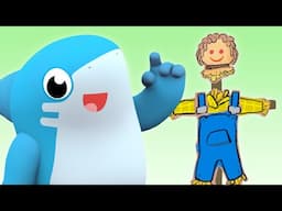 🌾 Let’s Dress the Scarecrow Sharkies! | Shark Academy 🦈 | Fun Songs for Kids! 🎉