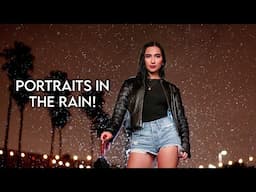 How I Took Portraits in the Rain! BTS Photoshoot!