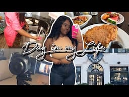 PRODUCTIVE DAY IN MY LIFE LIVING IN DALLAS TEXAS | Cleaning, Brunch, Filming, Solo Movie Date !