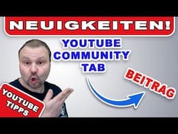 Youtube Community Tab heißt jetzt Beiträge!