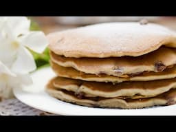 Tortitas o pancakes con chips de chocolates