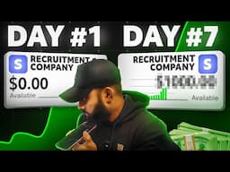 I Started A Recruitment Consultancy within 10hours LIVE & Made Money - This Is How!