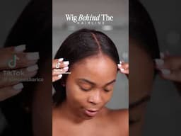 #wigtutorial How to do the Wig Behind the HAIRLINE✨Looks like her real hair #4chair 😍