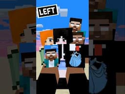 Help Herobrine Choose, Left or Right #shorts #friendship #anime #trending